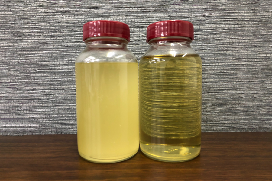作動油の清浄度の比較