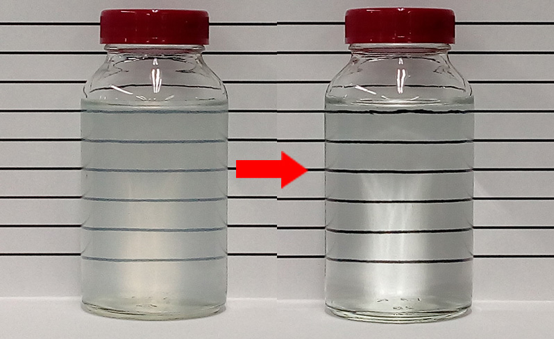 蒸留水の油分除去